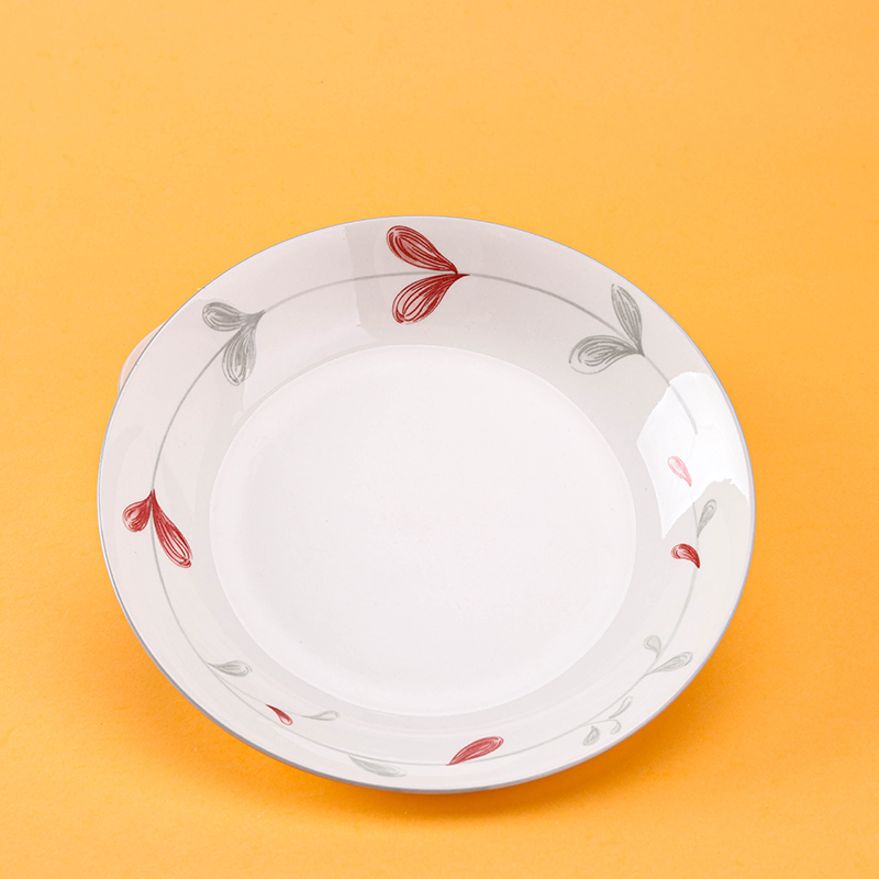 7 Inch Heart Pattern Fruit Plate