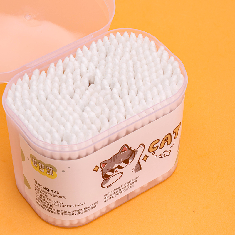 Frosted Square Cotton Swabs 300pcs