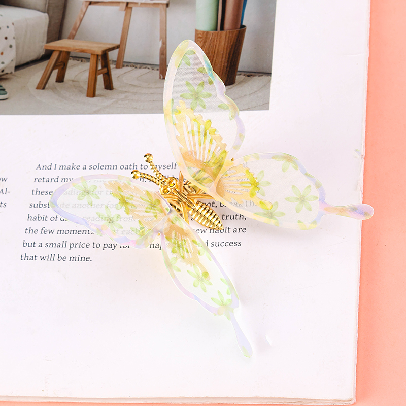 Butterfly Printed Duckbill Clip