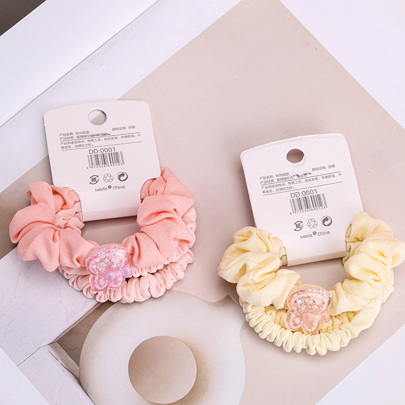 Polyester Fabric Hair Tie Card