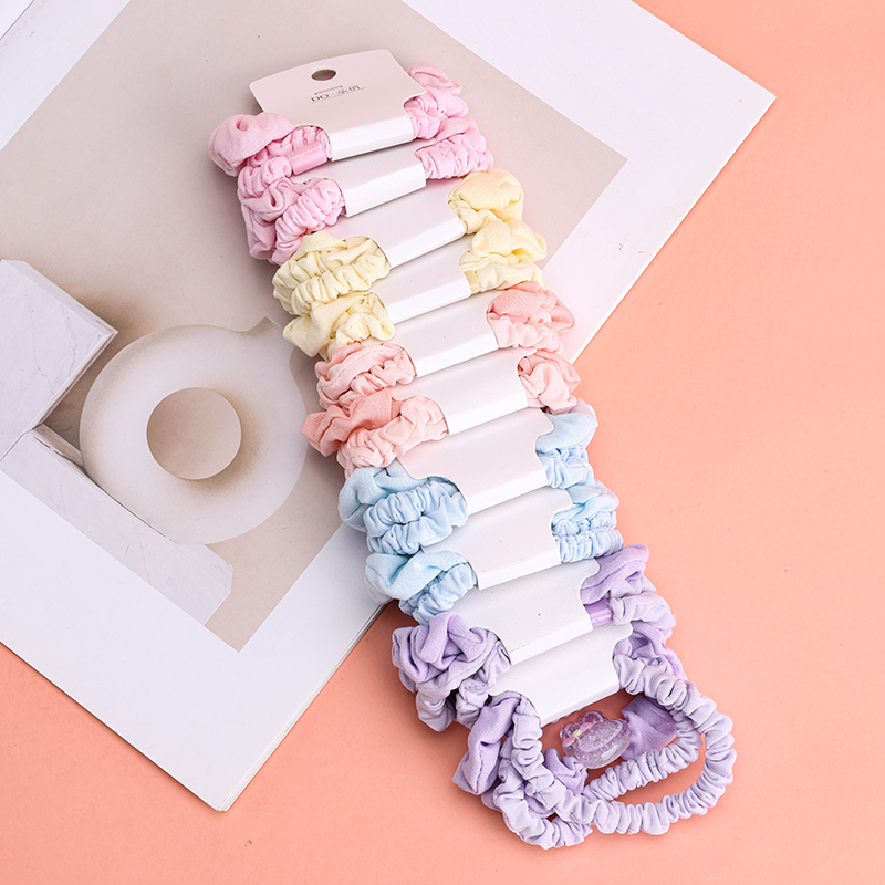 Polyester Fabric Hair Tie Card