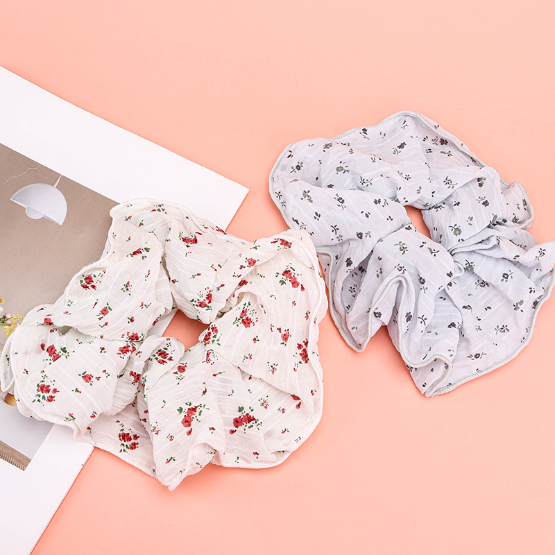 French Floral Hair Tie