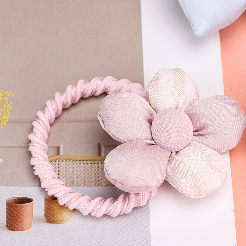 Boxed Flower Bow Hair Tie