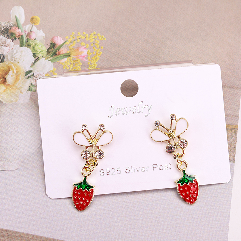 Long Rhinestone Ear Studs