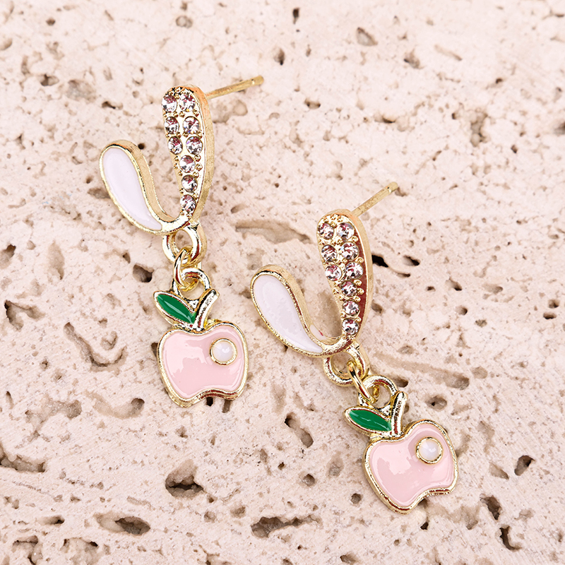 Long Rhinestone Ear Studs