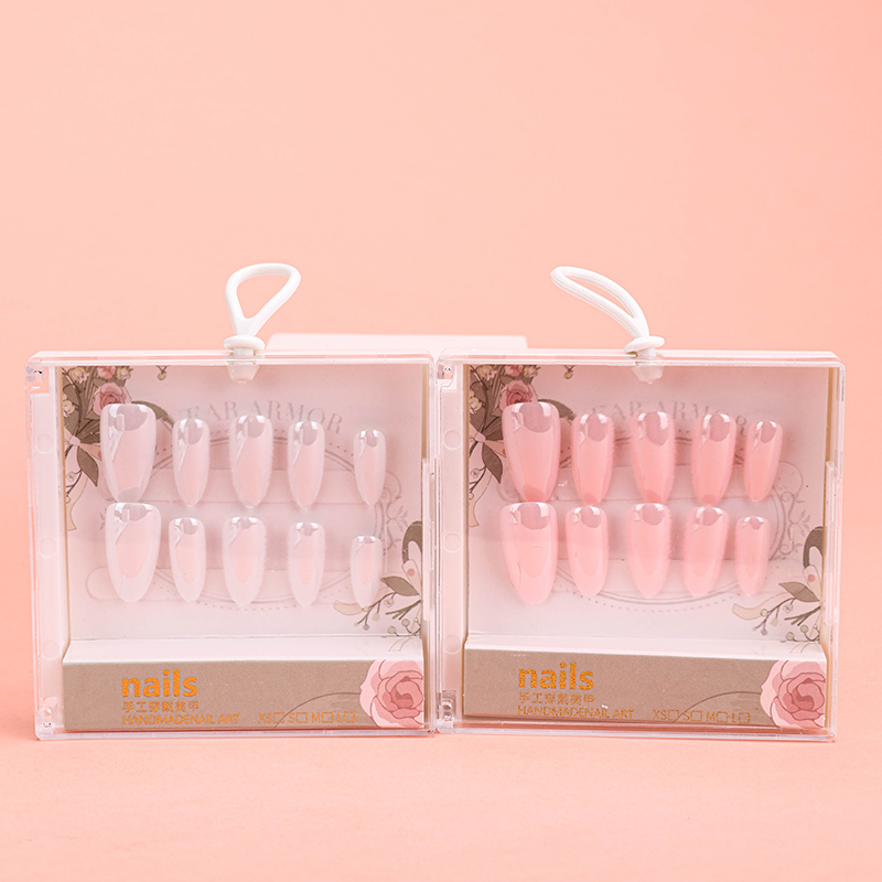 Square Box Holographic False Nails