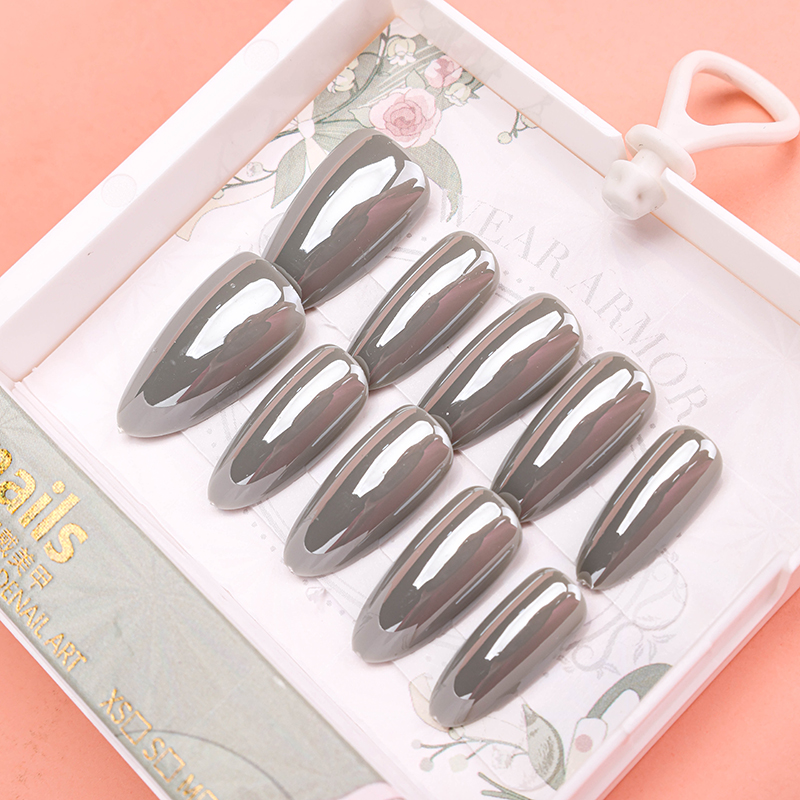 Square Box Holographic False Nails