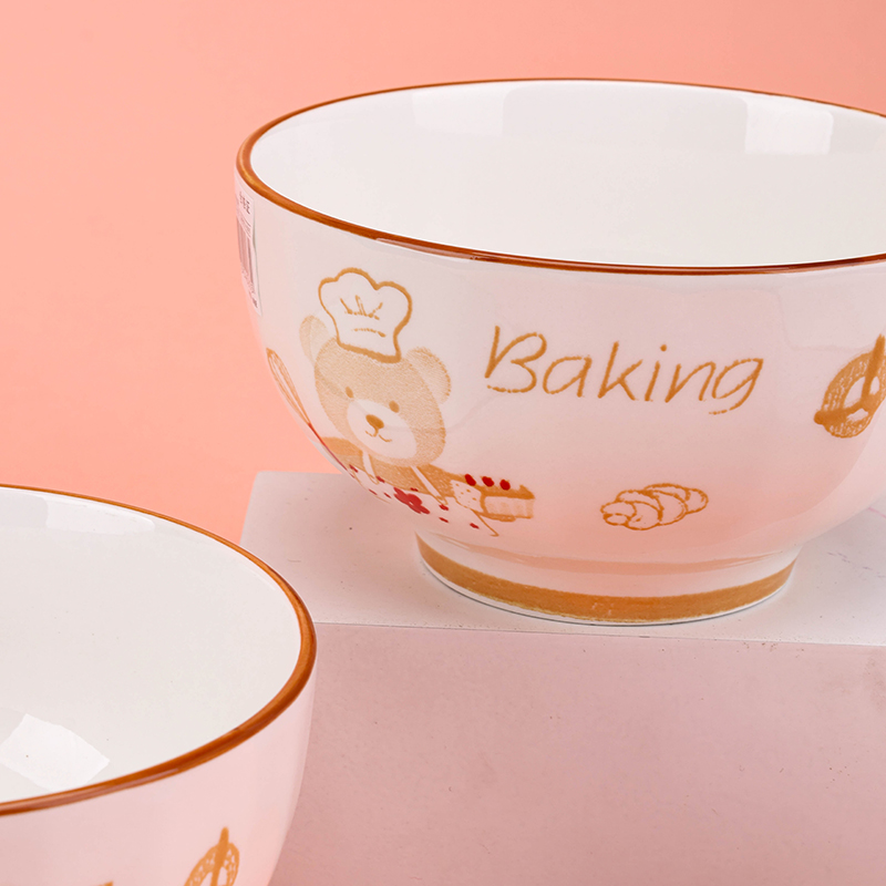 Printed 5-inch Starlight Bowl Chef Bear Ceramics 1200600830