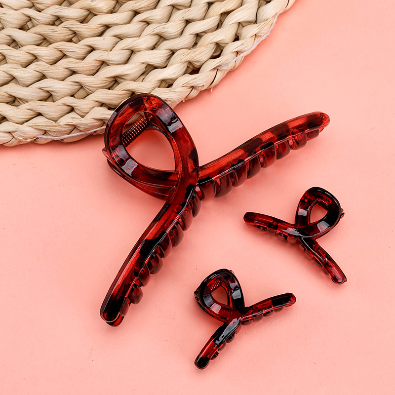 Simple Leopard Large Hair Claw Clip Set 2+1 GPPS 4011801307