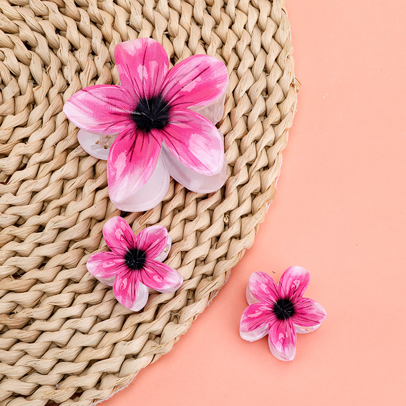 Yellow Five-Petal Flower Medium Hair Claw Clip PS 4012000363