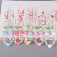 JL彩珠玫瑰花手机链 2