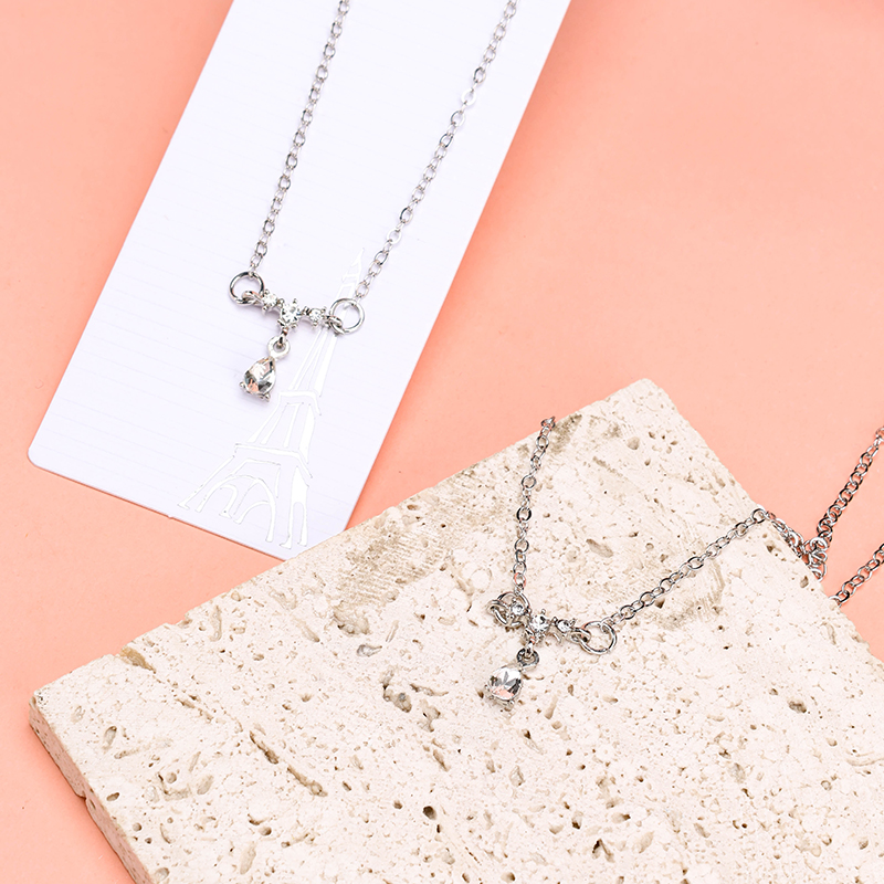 Teardrop Cubic Zirconia Necklace