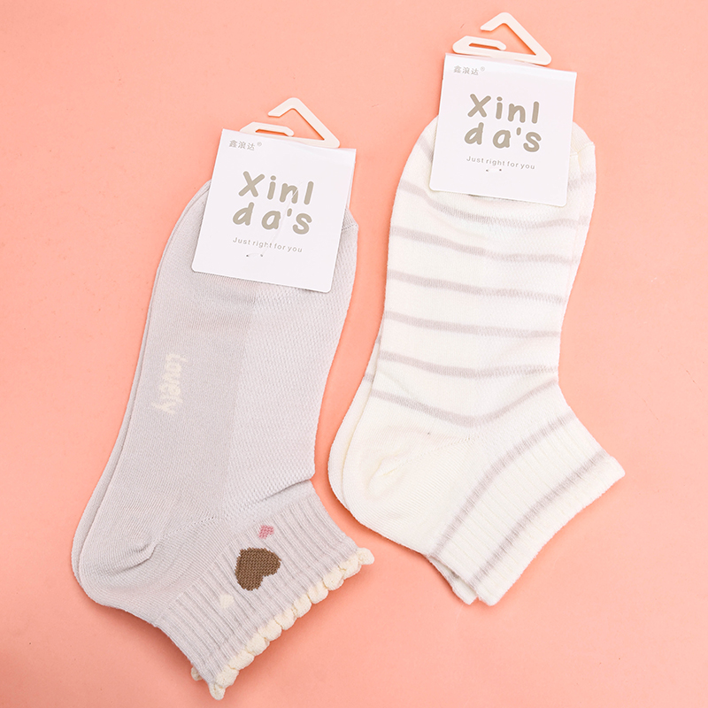 Women's Light Cotton Boat Socks