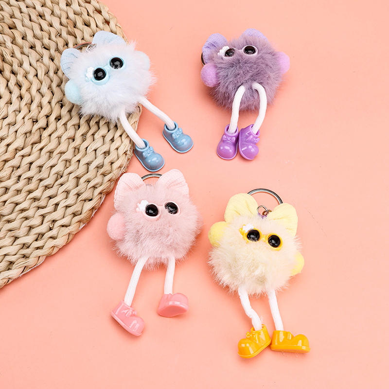 Furry Plush Bow Tie Bag Charm 4041801897