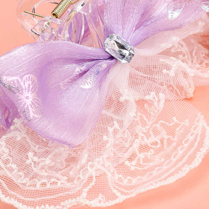 11 cm Bow Lace Large Hair Claw Clip