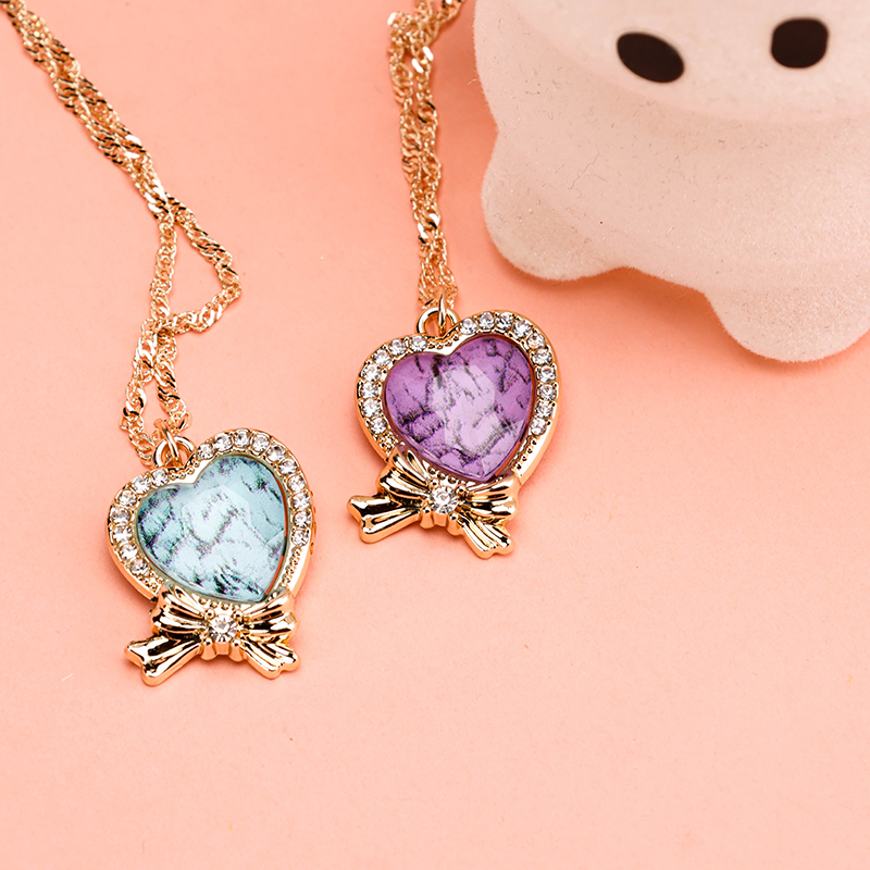 Colorful Heart Cubic Zirconia Necklace