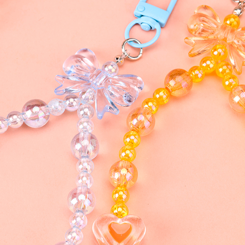 Bow Tie Bead Phone Strap Bag Charm