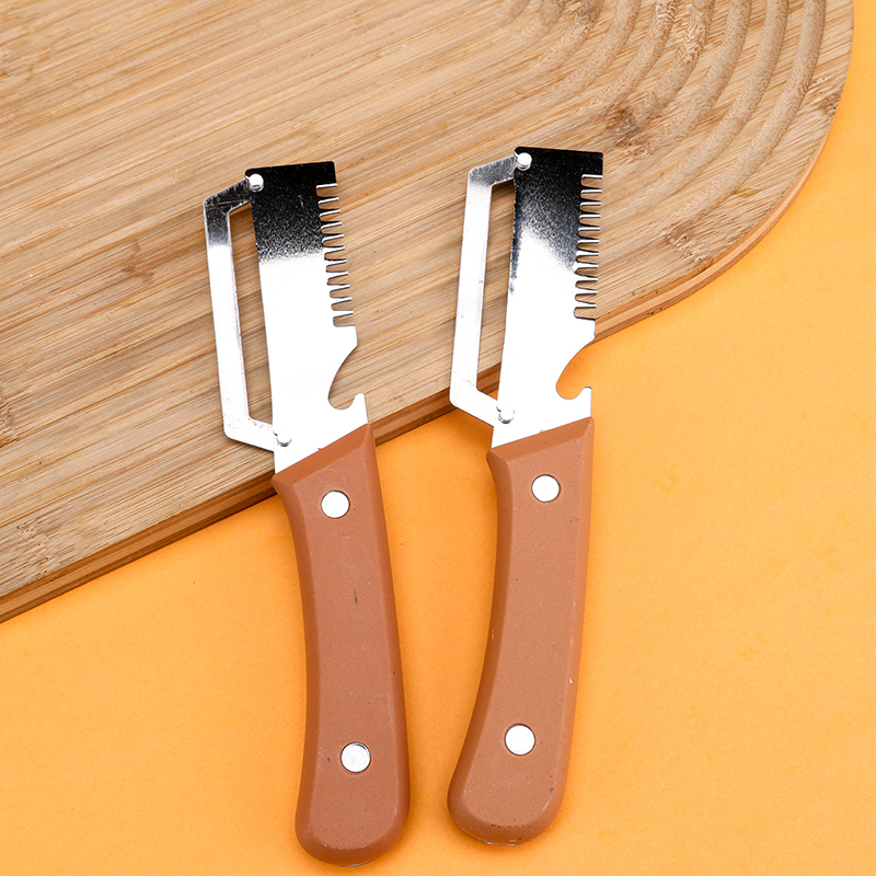 Multi-functional plastic handle peeler