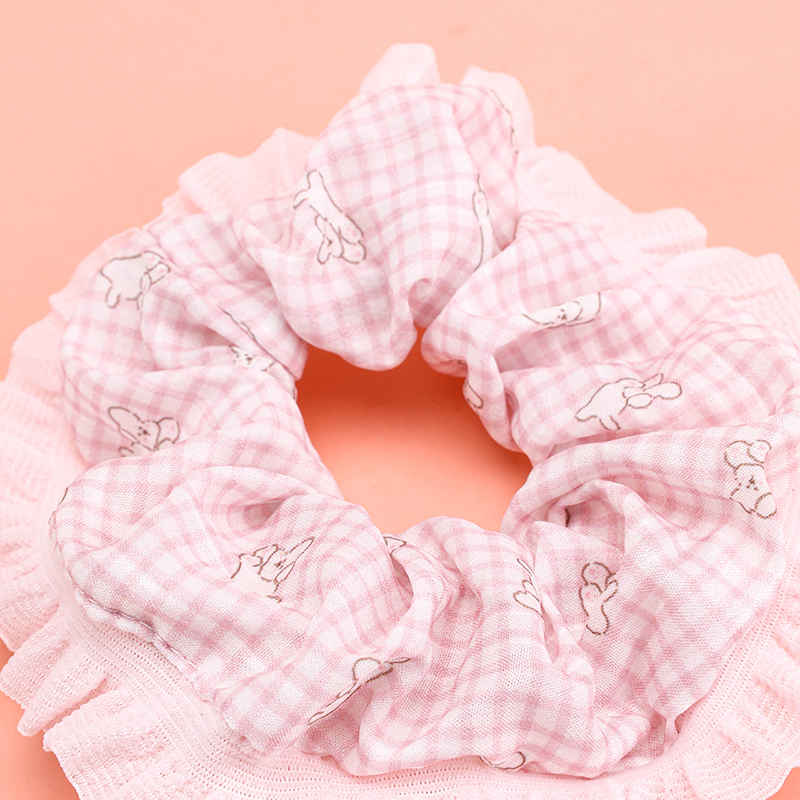 Printed Skirt Nylon Polyester Hair Scrunchie 4012102022
