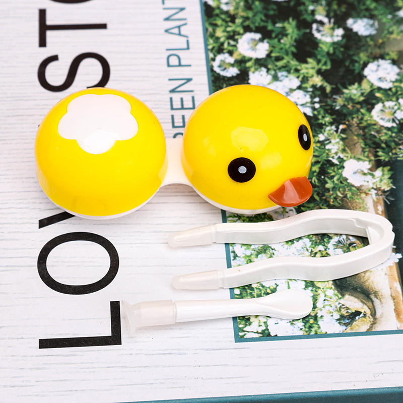 Cartoon Shaped Contact Lens Case Plastic Resin