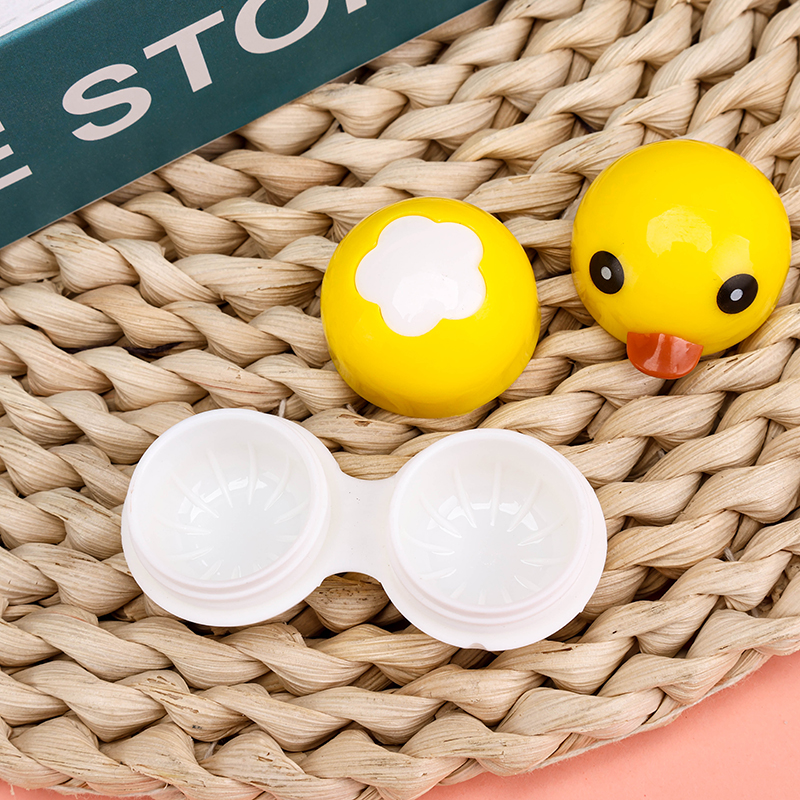 Cartoon Shaped Contact Lens Case Plastic Resin