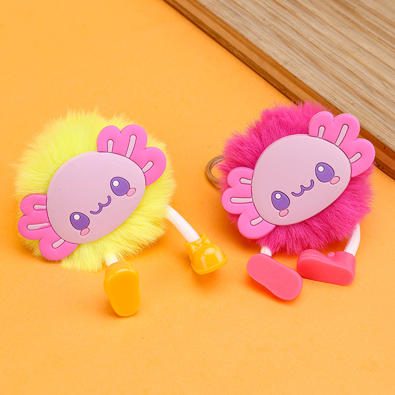 Furry Plush Bag Charm with Pendant 4041801906