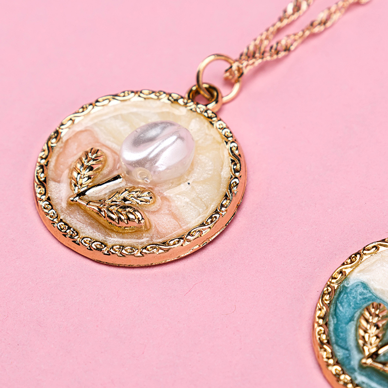 Enamel Flower Necklace