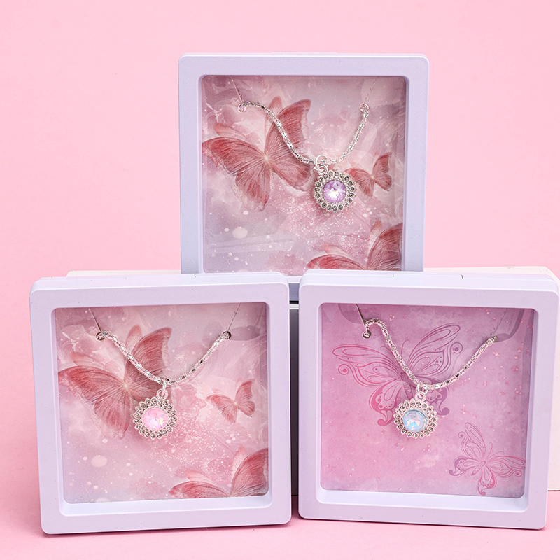 Cubic Zirconia Sunflower Necklace