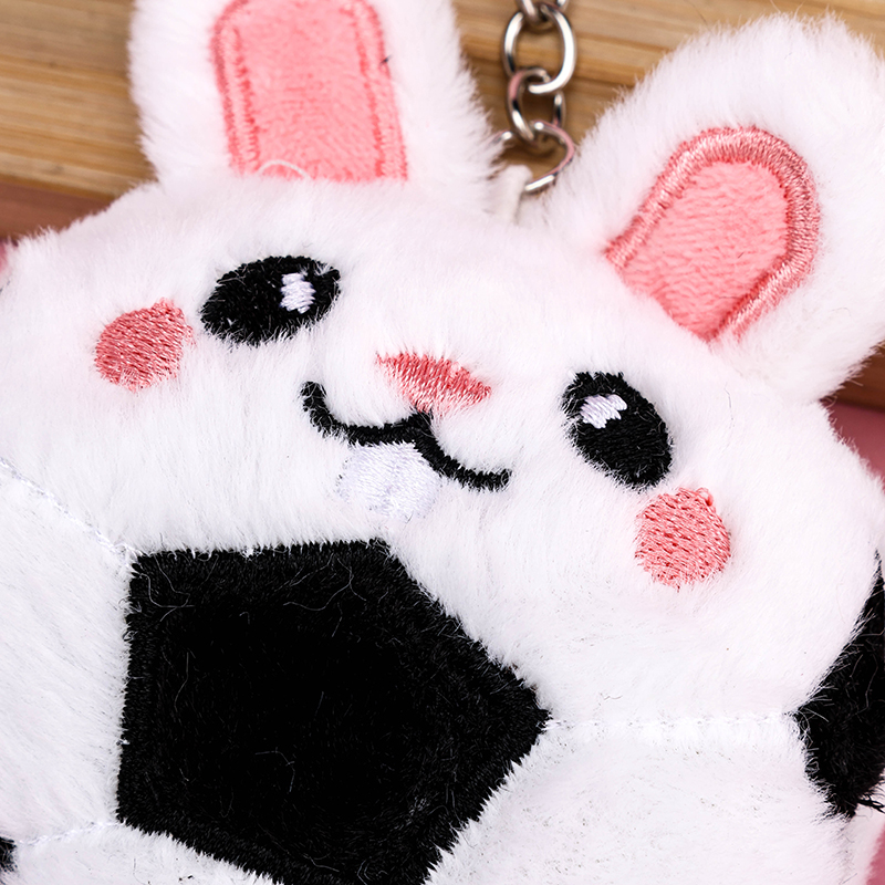 Plush Cartoon Soccer Bag Charm