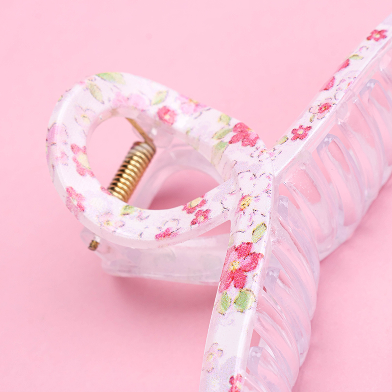 11 cm PS Large Hair Claw Clip Floral