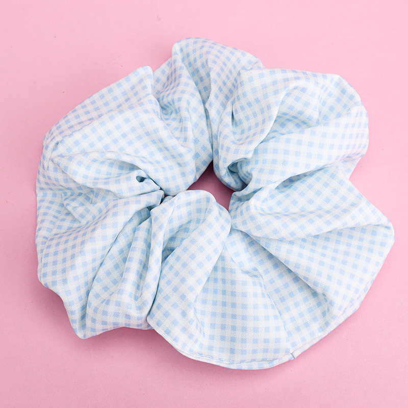 Plaid Polyester Hair Scrunchie 4012102044