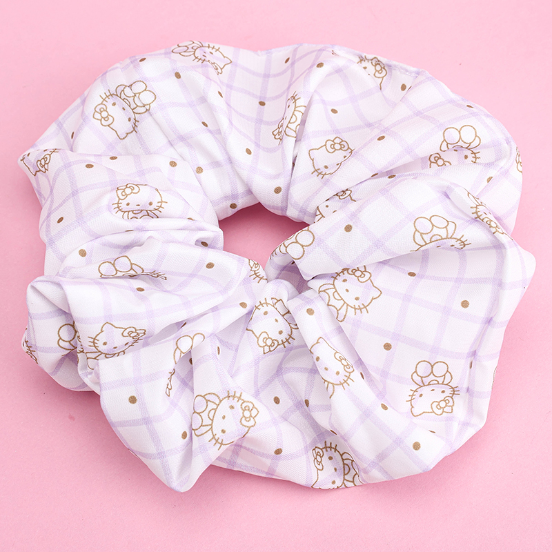 Wave Dot Plaid KT Cat Bow Hair Elastic Polyester