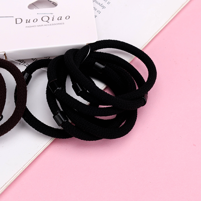 Hangka Seven Curry Short Tube Hair Bands Nylon
