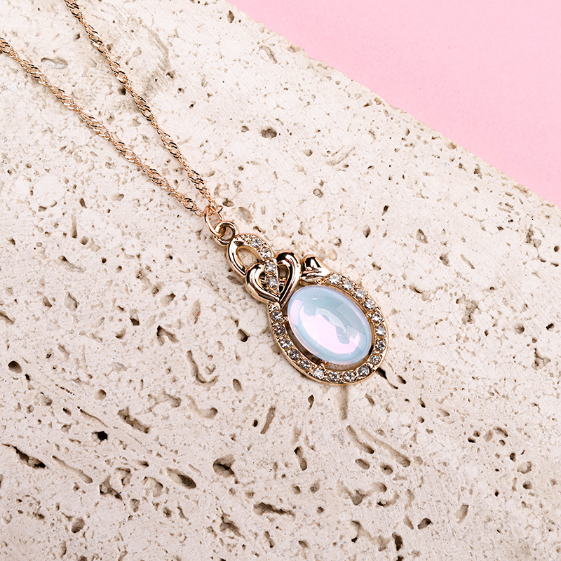 Heart Lock Cubic Zirconia Necklace