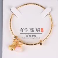 JY抽拉刻花金手镯 3
