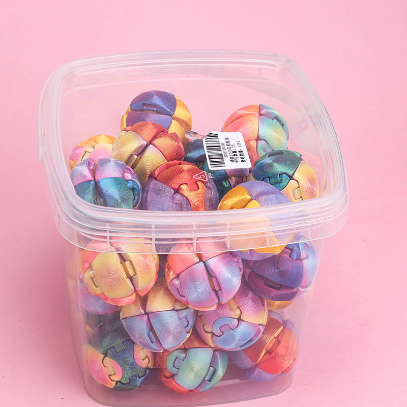 3D Printed Squeeze Ball PLA 35-Piece Bucket