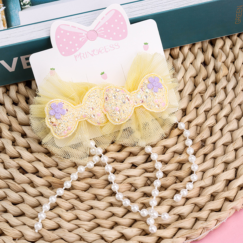 Alloy Polyester Sequin Duckbill Hair Clip 4010402884