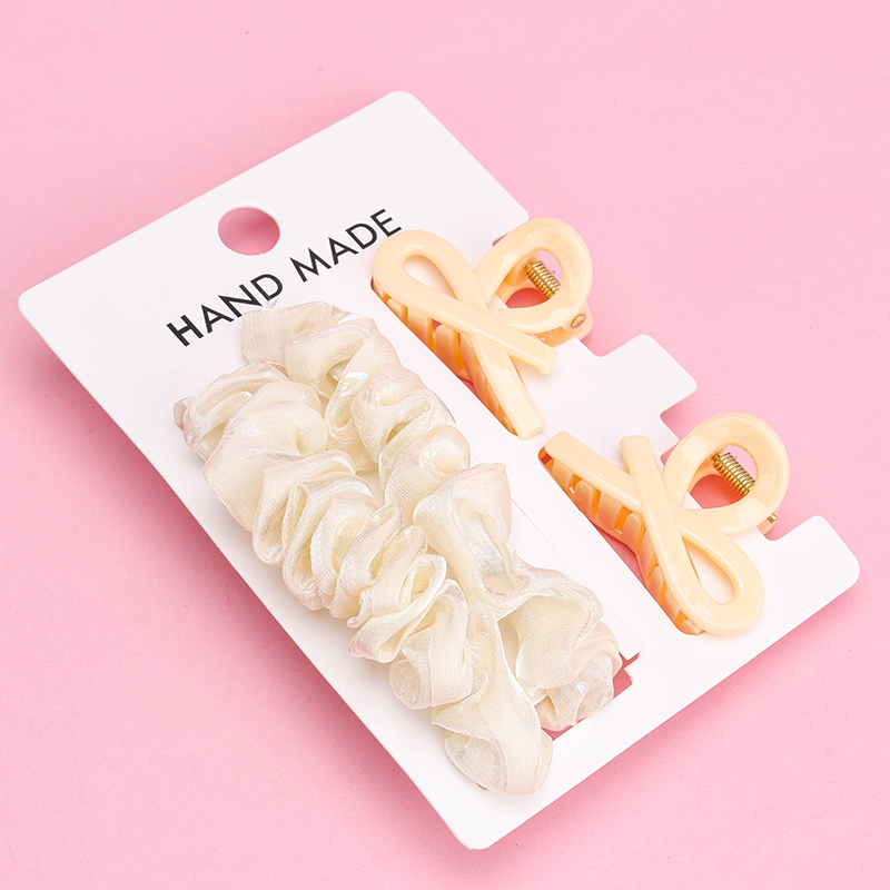 New Intestinal Ring Small Claw Combination Polyester Hair Scrunchie 4012102033