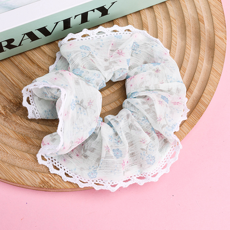 Gauze Floral Lace Scrunchie 4012102052