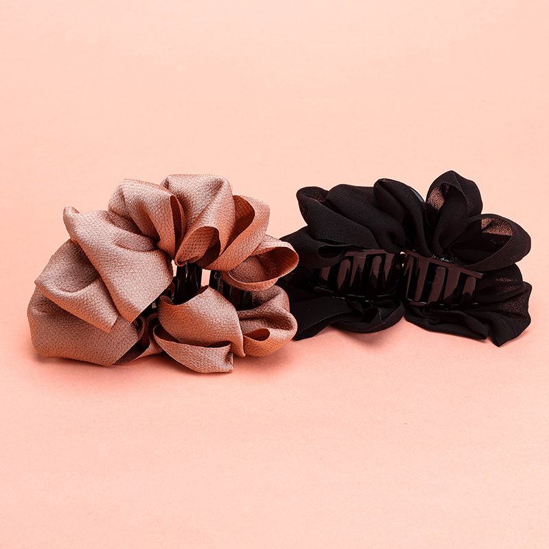 8 cm PS Vintage Satin Cloud Medium Hair Claw Clip 4012000368
