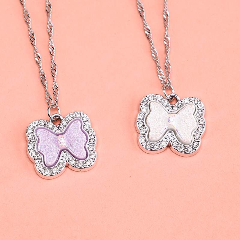 Rhinestone Bowtie Necklace