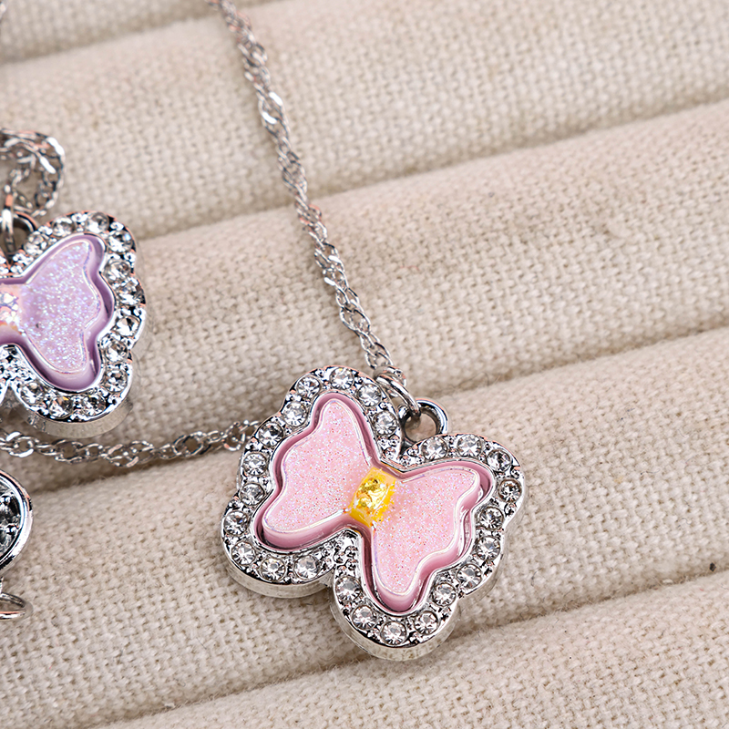 Rhinestone Bowtie Necklace