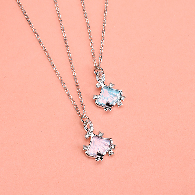 Iridescent Ginkgo Necklace