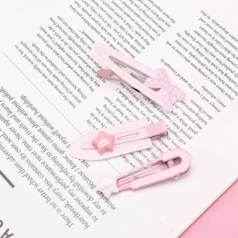Alloy Three Bow Star Duckbill Hair Clip 4010402885