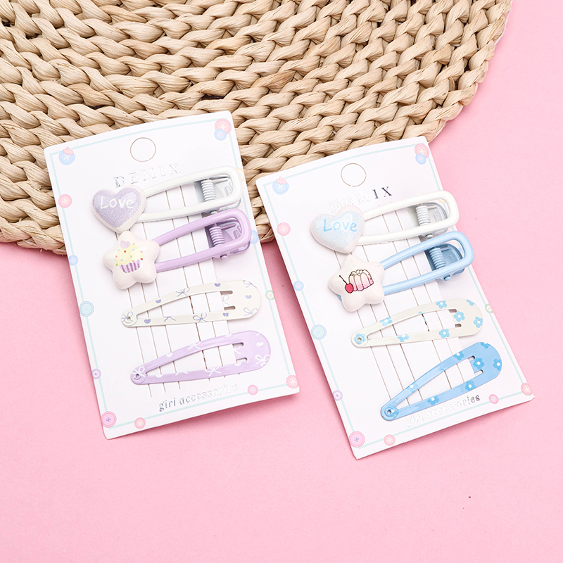 Alloy Star Duckbill Hair Clip Set 4010402888