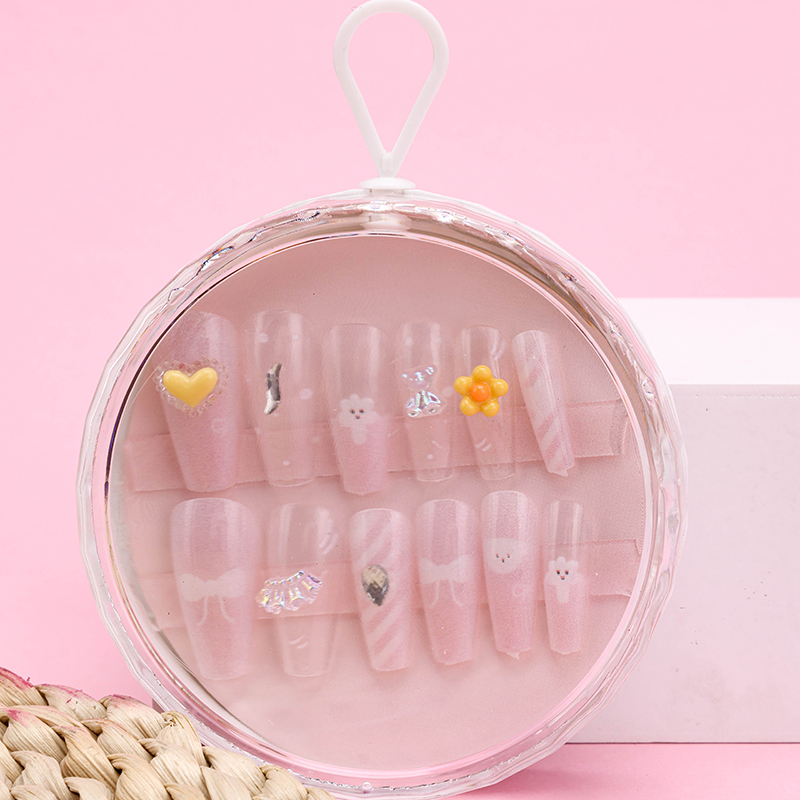 Cartoon Print False Nails