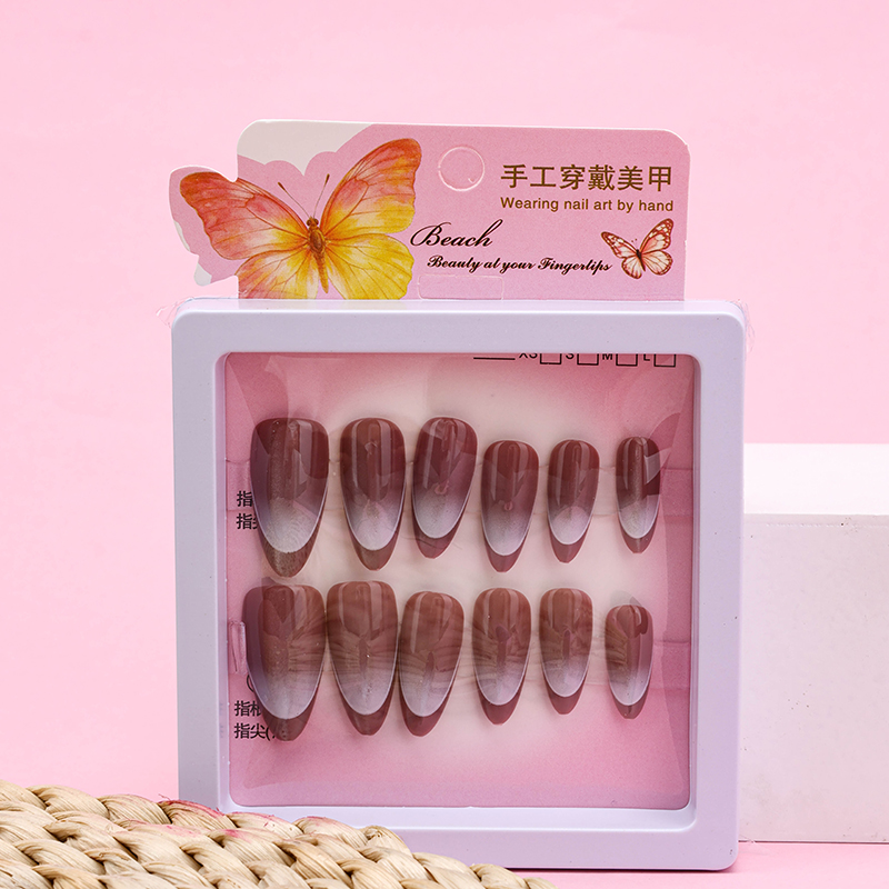 Gradient Cat Eye False Nails