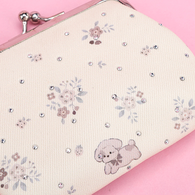 3.5 Inch Rhinestone Dog Buckle Bag