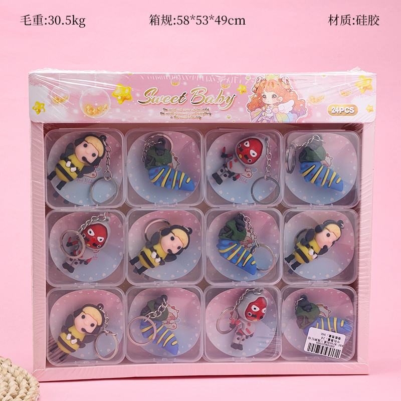 Creative Delta Action Silicone Bag Charm
