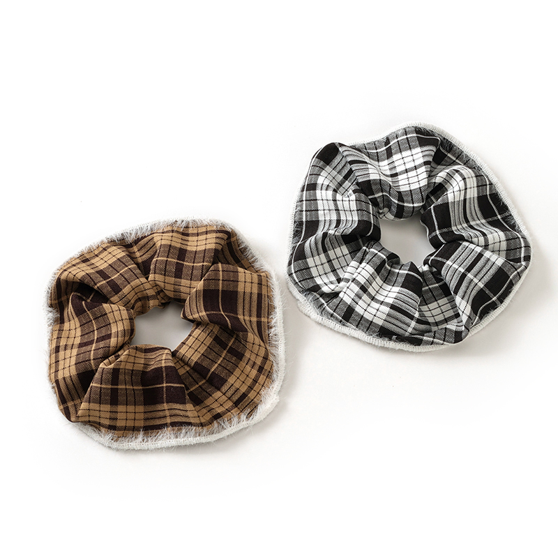 Boxed Plaid Large Bowel Ring Scrunchie 4012102063